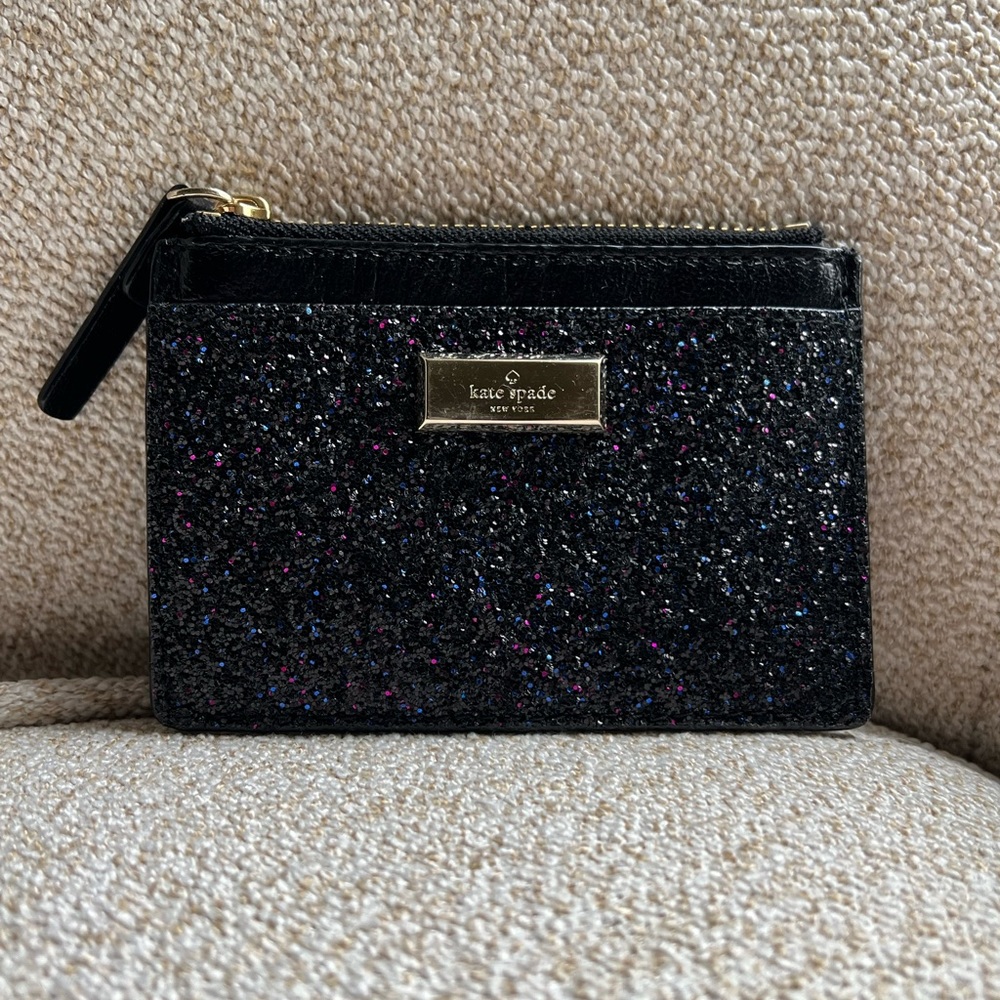Kate Spade sparkly cardholder, second hand